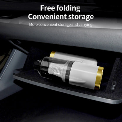 9000PA Cordless Car Vacuum Cleaner – High Suction Handheld Vacuum with 90° Foldable Design & Cleaning Brush for Car, Home & Office