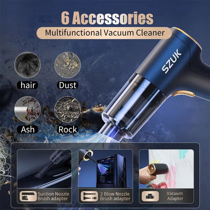 18000PA Car Vacuum Cleaner Mini Portable Duster Handheld Cleaning Machine Home Appliance Powerful Wireless Vacuum Cleaner