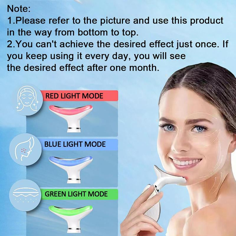 Neck Massager, Facial and Neck Massage Tool, Suitable for Facial, Neck, and Leg Massage, for Women and Men, Facial Beauty Instrument, Facial Beauty Massagers