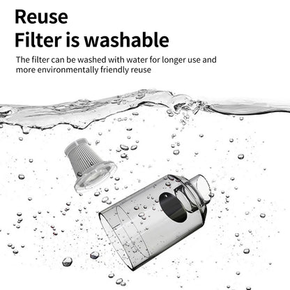 9000PA Cordless Car Vacuum Cleaner – High Suction Handheld Vacuum with 90° Foldable Design & Cleaning Brush for Car, Home & Office